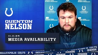 Quenton Nelson Media Availability  November 11 [upl. by Ferrel158]