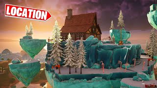 Crackshotss Cabin Location In Fortnite Chapter 5  Winterfest 2023 [upl. by Nirred706]