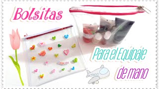 Bolsa de plástico para el equipaje de mano  DIY [upl. by Woodson361]