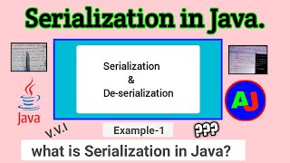 serialization in java  object serialization  serializable interface [upl. by Hanavas]