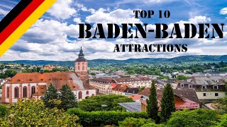 Top 10 BadenBaden Attractions  BadenBaden Germany  Things to Do in BadenBaden [upl. by Ahsiela453]