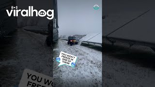 Super Satisfying Snow Plowing  ViralHog [upl. by Rooke551]