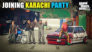 YOUSUF amp CHACHA JOIN KARACHI PARTY  GTA 5 GAMEPLAY [upl. by Kiele689]