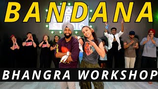 BANDANA BHANGRA WORKSHOP  SHUBH  BHANGRA EMPIRE [upl. by Garrot]