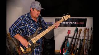 MGBass Africa 5 wNordstrand Big Blademan pickups  Andy Irvine [upl. by Yrret]