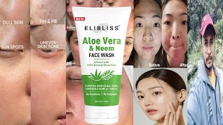 Elibliss Aloe Vera Neem Face Wash  Honest Review [upl. by Aynatahs]