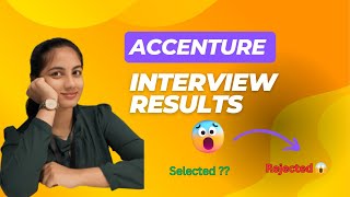 Accenture Interview Result [upl. by Ennirak]