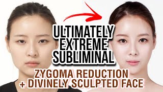 MOST ICONIC SUBLIMINAL❗ Angelic Face Zygoma Reduction Narrow Cheekbones upgraded formula [upl. by Selinda882]