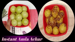 झटपट आंवला का आचार बिना धूप के ऐसे बनाये। Instant Amla Achar ।Amla Recipe। Gooseberry [upl. by Nylarat]