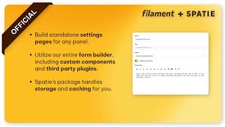 Filament Plugin Spatie Settings  Practical Example [upl. by Solracnauj137]