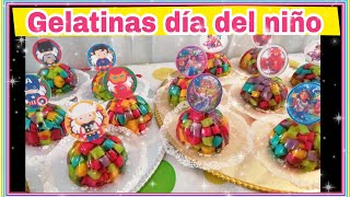 GELATINAS DIA DEL NIÑO DE MOSAICO INVERTIDO GELATINAS INFANTILES [upl. by Enajaras]