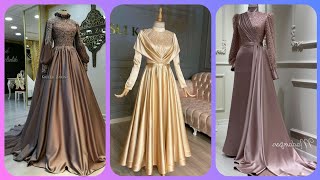 Stylish Silk Maxi Designs Long Frock  Evening Gown [upl. by Ydnec]