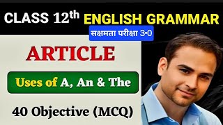 Articles in english grammar use rulesamp examples of Articles with Kundan sir [upl. by Adleremse]