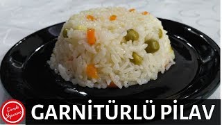 Garnitürlü Pilav Nasıl YapılırSebzeli Pirinç Pilav Tarifi [upl. by Jedediah]