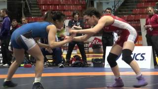 2016 CDN JR NAT FW48kg FINAL Natassysa Lu Guelph vs Jade Dufour Montreal [upl. by Ateikan]