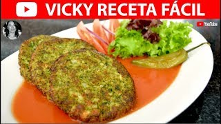 TORTITAS DE BROCOLI CON QUESO SIN CAPEAR  VickyRecetaFacil [upl. by Wengert]