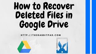 How to Recover Deleted Files in Google Drive [upl. by Assenav]