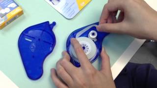 How to refill Herma glue dispenser  paperlovers [upl. by Eiramaliehs]