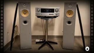 BampW DM6025 S3 FLOOR STANDING SPEAKERS with DENON AVR 2805 RECEIVER [upl. by Codd]