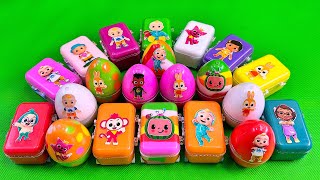 Rainbows Eggs 🌈 Finding Pinkfong in Suitcase with Rainbow SLIME Colorful Satisfying ASMR [upl. by Anoerb347]