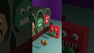 Wow 😱 Scary amp Confused Monster eating heart ❤️🫀🧡❤️‍🔥 fypviral blender funny loopvideos gaming [upl. by Simons]