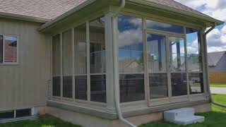 Porch enclosure by Vinyl professionals Windows and Doors 3 [upl. by Ailahtan]