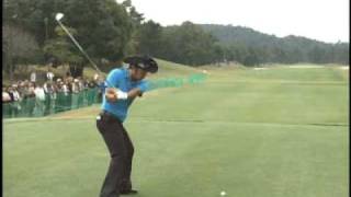 Shingo Katayama  swing vision 20071025 ABC Championship Golf Tournament [upl. by Abramson]