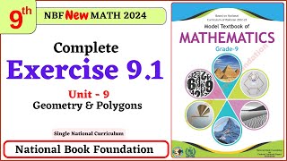 Class 9 Math Exercise 91 I Unit 9  National Book Foundation Math 9 Ex 91 NBF FBISE [upl. by Lorianna]