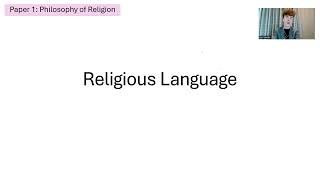 RELIGIOUS LANGUAGEIN ONE HOUR A LEVEL RELIGIOUS STUDIES [upl. by Kelvin101]