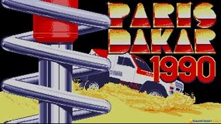 Paris Dakar 1990 gameplay PC Game 1990 [upl. by Omsoc786]