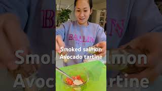 Smoked salmon avocado tartine foodiesg cooking foodies food [upl. by Condon]