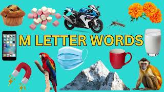 Learn Words Starting with M Toddler Words With M  Letter M Words  Learn New Words Vocabulary [upl. by Borg739]