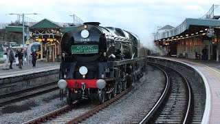 35028 ‘Clan Line’ hauls ‘The Atlantic Coast Express’  Bristol Temple Meads  12102024 [upl. by Imuyam]