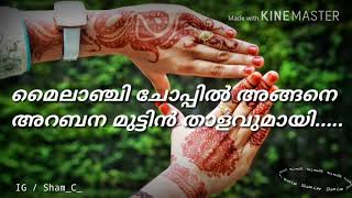 Really Heart Touching Malayalam Album Sad Song With Lyrics  മൈലാഞ്ചി ചോപ്പിൽ whatsapp Video Status [upl. by Colligan]