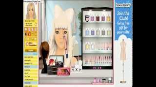 Stardoll Makeover MakeUp Tutorial Lady Gaga 6 [upl. by Shulem362]