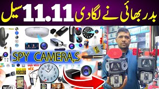 Spy Security amp Camera Market in Karachi saddar  WiFi camera price in Pakistan Charger Pen Clock [upl. by Sidran198]