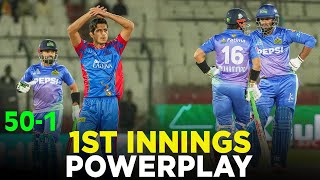 PSL 9  1st Innings Powerplay  Karachi Kings vs Multan Sultans  Match 19  M1Z2A [upl. by Ahtabat]