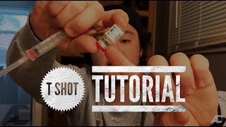 How I Do My T Shot  Testosterone Shot Tutorial FTM [upl. by Rosella]