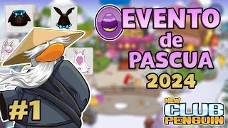 GUÍA COMPLETA del EVENTO de PASCUA 2024 Búsqueda Fácil y Intermedia  New Club Penguin 🐇🥚 1 [upl. by Ydorb]