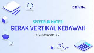 Kinematika Gerak Vertikal Kebawah  Speedrun Materi Fisika [upl. by Schroeder]