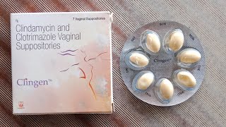 clindamycin and clotrimazole vaginal suppositories review in 3 minutes  clingen 3 vaginal [upl. by Nebeur]