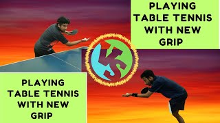 PLAYING TABLE TENNIS WITH THE HANDLE OF THE BAT TABLE TENNIS PRACTICE PINGPONG GAMETT VIDEOS [upl. by Wallace]