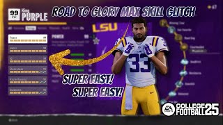 WORKING MAX Skills Glitch College Football 25 Road To Glory [upl. by Ocnarf520]