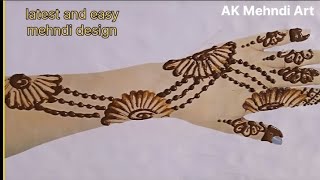 Very Easy mehndi designs  mehandi ka design  mehandi design  mehandi cone designs mehndi design [upl. by Lleuqram]