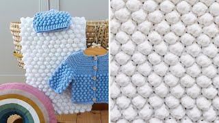 Crochet Bobble Stitch Blanket Pattern You’ll love this super SOFT amp SNUGGLY project [upl. by Konstance]