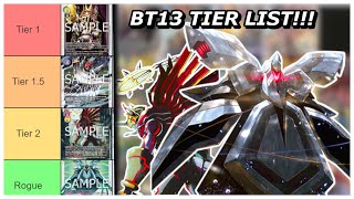 DIGIMON BT13 META TIER LIST Versus Royal Knights [upl. by Misti]