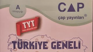 2024 TÜRKİYE GENELİ ÇAP TYT CEVAP ANAHTARI VE ÇÖZÜMLERİ [upl. by Aiak]