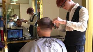 Amazing ASMR haircut in Chengdu China I [upl. by Ayotnom]