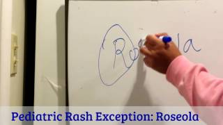 Pediatric Rash Exception Roseola [upl. by Kulseth]