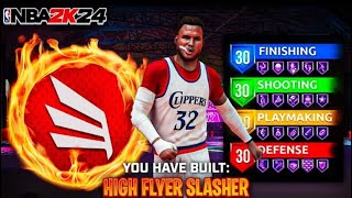 BEST SLASHING BUILD 2WAY SLASHER 96 DRIVING DUNK93 Perimeter Defense  NBA 2K24 NEXT GEN [upl. by Htebazileyram]